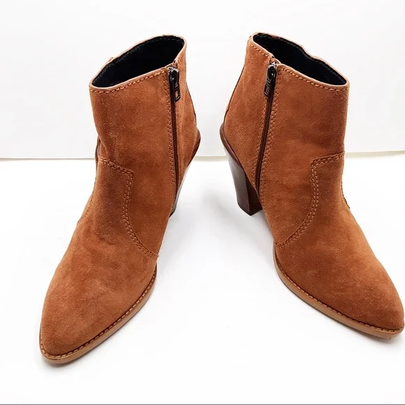 {COACH} Westyn Suede Fringe with Studs Booties